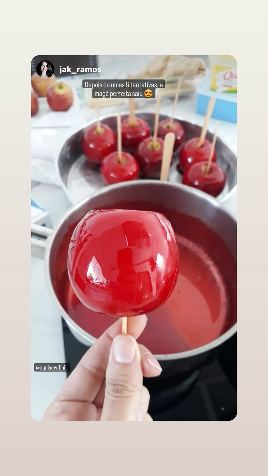 Aluna jak_ramos finalmente conseguiu a maçã perfeita