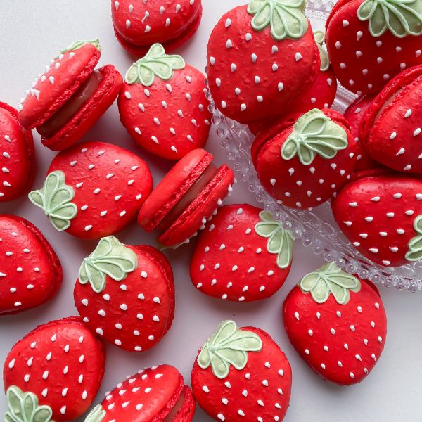 Macarons vermelhos