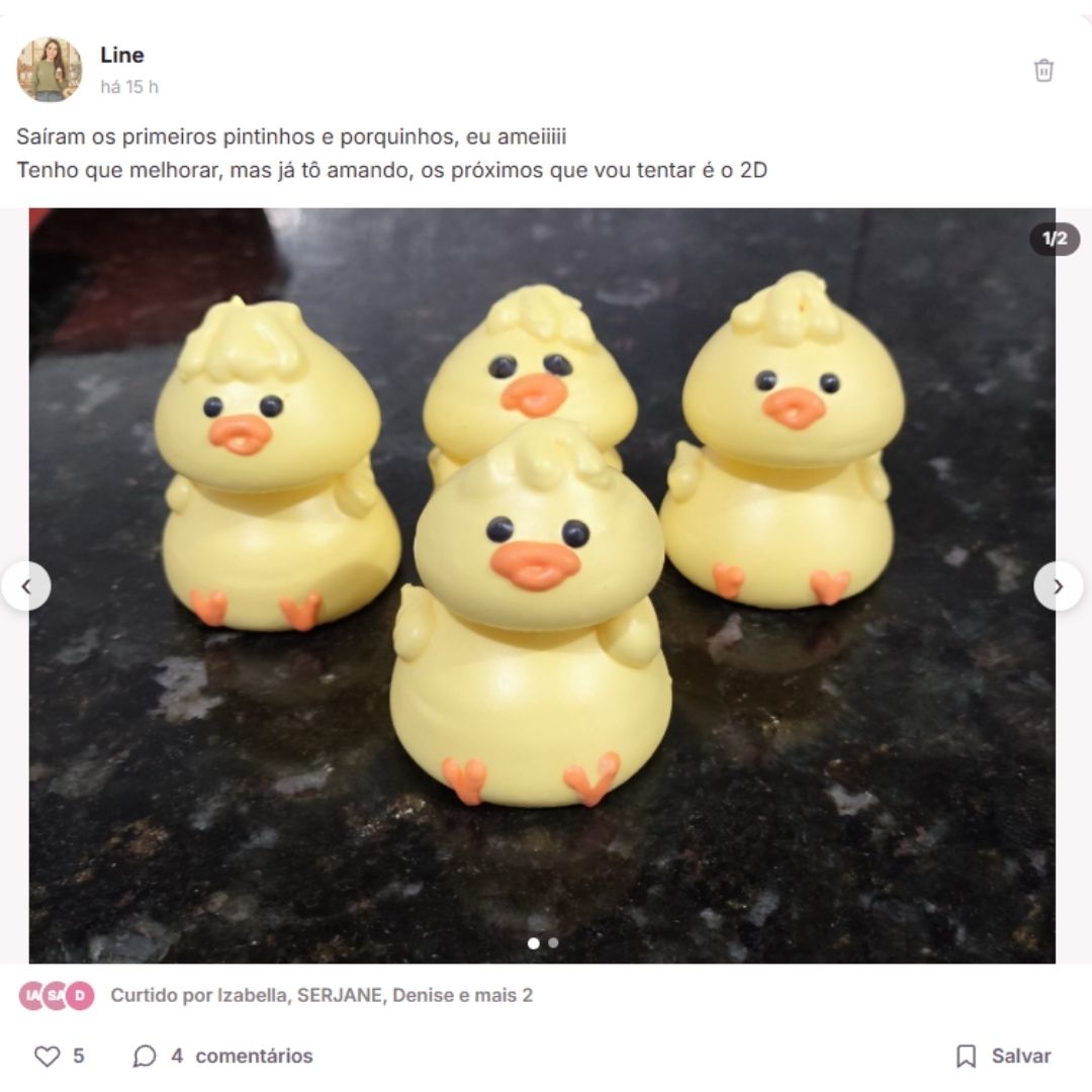 Post de Line na Comunidade Exclusiva Dani Serafini