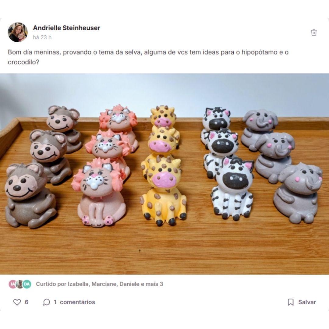 Post de Andrielle na Comunidade Exclusiva Dani Serafini