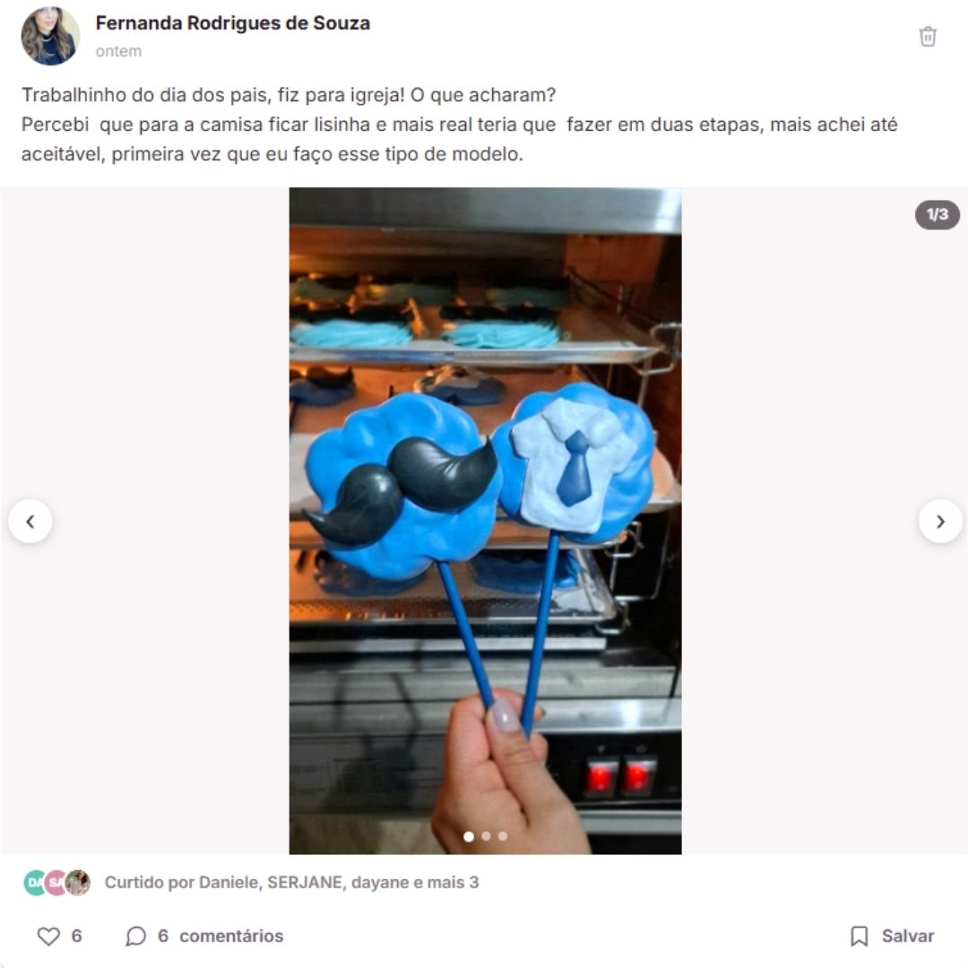 Post de Fernanda Rodrigues na Comunidade Exclusiva Dani Serafini