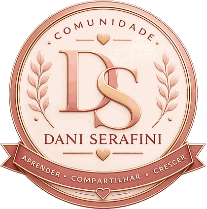 Selo da Comunidade Dani Serafini — aprender, compartilhar, crescer
